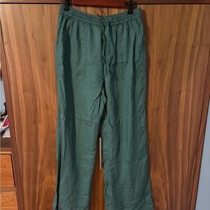 Lands' End Women’s Green Joggers 100% Lyocell